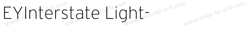 EYInterstate Light字体转换